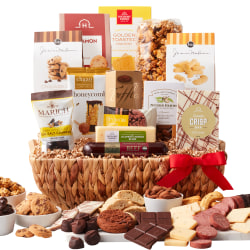 Hickory Farms - Delightful Decadence Gift Basket - 13 items