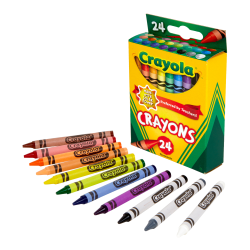 Crayola® Crayons, Assorted Colors, Pack Of 24 Crayons