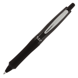 Pilot® Dr. Grip™ Retractable Ballpoint Pen, Medium Point, 1.0 mm, Black Barrel, Black Ink