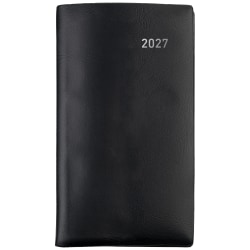 Office Depot Brand Monthly Planner, 3 1/2" x 6", Black, January 2027 to December 2027, OD71010027