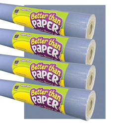 Teacher Created Resources Better Than Paper Bulletin Board Rolls, 4' x 12', Aegean Blue, Set Of 4 Rolls