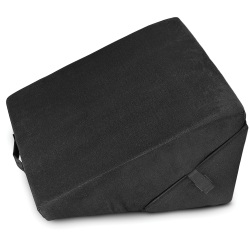 AllSett Health® Adjustable Memory Foam Folding Bed Wedge Pillow, 24-1/16"H x 22-1/16"W x 6-3/4"D, Black