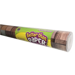 Teacher Created Resources Better Than Paper Bulletin Board Roll, 48" x 12', Reclaimed Wood