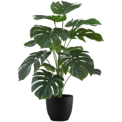 Monarch Specialties Krista 23-1/2"H Artificial Plant With Pot, 23-1/2"H x 20"W x 20"D, Green