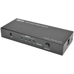Tripp Lite 4-Port HDMI Switch for Video & Audio 4K x 2K UHD 60 Hz w Remote, B119004UHD