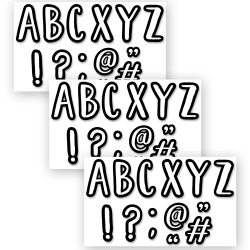 Creative Teaching Press Designer Letters, 7 Inch, Café, 114 Pieces Per Pack, Set Of 3 Packs