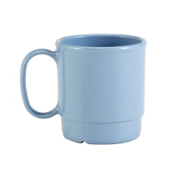 Cambro Camwear Dinnerware Mugs, 7.5 Oz, Slate Blue, Pack Of 48 Mugs