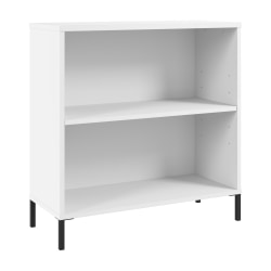 Bush Furniture Essence 30"H 2-Shelf Bookcase, White, Standard Delivery