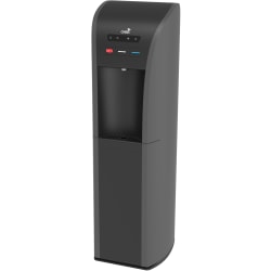 Oasis Aquarius Tri-Temp Floorstand Bottom-Load Water Dispenser, 5 Gallons, Black