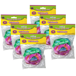 Teacher Created Resources Happy 100th Day Wristband Pack, 10 Per Pack, Set Of 6 Packs