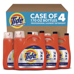 Tide® Professional™ Commercial HE Liquid Laundry Detergent, 170 oz Pour Bottle, 4/Carton