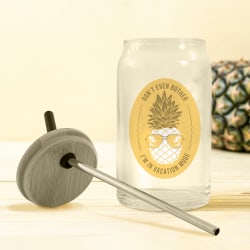 POD 16 oz Full Color Can Glass W Bamboo Lid