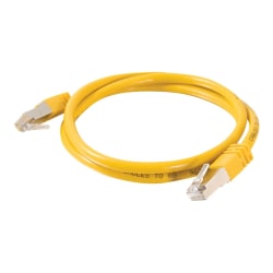 C2G 150ft Cat5e Snagless Shielded (STP) Ethernet Network Patch Cable - Yellow - Patch cable - RJ-45 (M) to RJ-45 (M) - 150 ft - STP - CAT 5e - molded, stranded - yellow