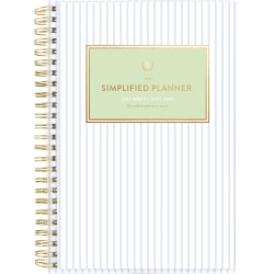 2023-2024 Simplified by Emily Ley for AT-A-GLANCE® Customizable Weekly/Monthly Planner, 5-1/2" x 8", Carolina Stripe, July 2023 to June 2024, EL11-201A