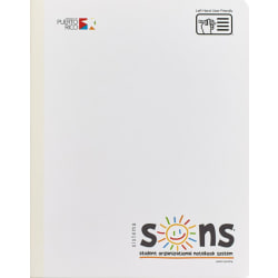 SONS System Journal-Style Notebooks, 9-3/4" x 7-1/2", 1 Subject, Primary Rule, 200 Sheets, White,