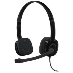 Logitech® H151 On-Ear Stereo Headset, Black