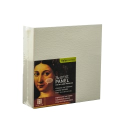 Ampersand Artist Panel Canvas Texture Cradled Profile, 5" x 5", 1 1/2", Pack Of 2