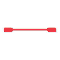 Hoffman Tamper-Evident Labels, 7690-01-290-5172, Rectangle, 1/2" x 6", Red