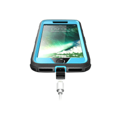 i-Blason ArmorBox Dual Layer - Protective case for cell phone - polycarbonate, thermoplastic polyurethane (TPU) - blue - - IPHONE7PLUSARMORBOXBLUE