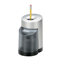 SKILCRAFT® Electric Pencil Sharpener, 5 3/4" x 3 3/4", Black/Silver (AbilityOne 7520-01-241-4229)