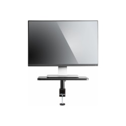 Allsop Ascend - Mounting kit (2 stands) - height adjustable - for 2 LCD displays / notebook - metal - desk-mountable