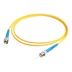 C2G 2m ST-ST 9/125 Simplex Single Mode OS2 Fiber Cable, Yellow, 34833