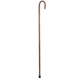 Brazos Walking Sticks™ Free Form Oak Shepherd’s Crook Walking Stick, 58", Red