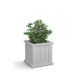 Mayne Cape Cod Square Planter, 14"H, White