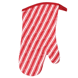 Better Houseware Striped Oven Mitt, 1 Size, Red