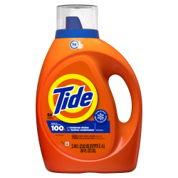 Tide HE Liquid Laundry Detergent, 84 Oz, Case Of 4