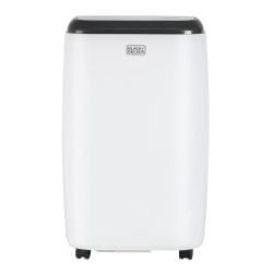 Black+Decker Portable Air Conditioner, 8,000 BTU, 27.2"H x 17.32"W x 13.2"D, White