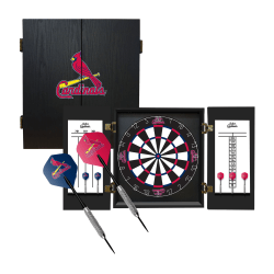 Imperial MLB Fan's Choice Dartboard Set, 21-1/2"H x 19-3/4"W x 3-1/2"D, St Louis Cardinals