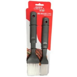 Cocina Criolla Heavy-Duty BBQ Basting Brush Set, Black