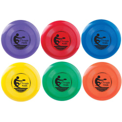 Champion Sports Plastic Discs, 125 grams, Assorted Colors, Pack Of 6 Discs