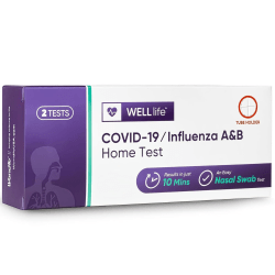 Wondfo WELL life™ COVID-19/Flu A&B Home Tests, Pack Of 2 Tests