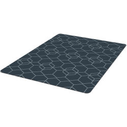Realspace® Decorative Chair Mat, 35" x 40", Hexagon