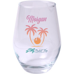 POD 11.5 oz Full Color Stemless Wine Glass