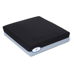 Medline Nylex-Covered Gel Foam Pressure-Redistribution Seat Cushions, 1"H x 18"W x 16"D, Blue, Pack Of 4