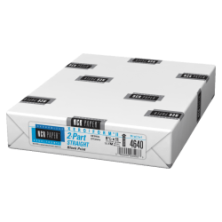 NCR Paper Xero/Form II Carbonless Copy Paper, 1 Ream, Bright White/Canary Letter (8.5" x 11"), 500 Sheets Per Ream, 92 Brightness