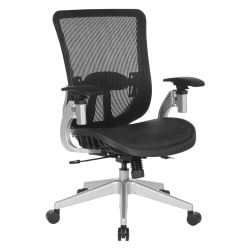 Office Star™ Vertical Ergonomic Mesh Mid-Back Manager's Chair, Black