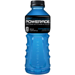 Powerade® Liquid Hydration Energy Drink, Mountain Blast (Berry), 20 Oz