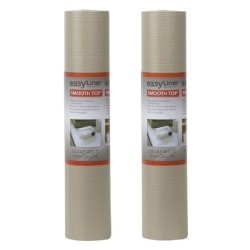 Duck® Brand 281873 Smooth Top EasyLiner Non-Adhesive Shelf And Drawer Liner, 20" x 24', Taupe, Pack Of 2 Rolls