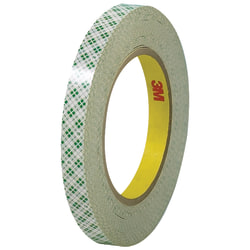 3M™ 410 Double-Sided Masking Tape, 3" Core, 0.5" x 108', Off-White, Case Of 3