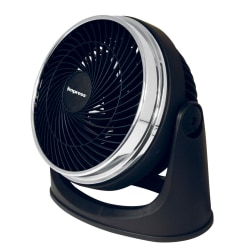 Impress 3-Speed Ultra-Velocity Fan, 10"H x 8"W x 9"D, Black