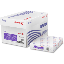 Xerox® Bold Digital™ Multi-Use Printer & Copier Paper, 1 Ream, Letter Size (8 1/2" x 11"), Pack Of 250 Sheets, 100 (U.S.) Brightness, 60 Lb, White