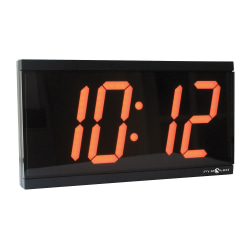 Pyramid™ 4" Digital Slave Clock For Systems With Molex/RFJ45 Connector, Black