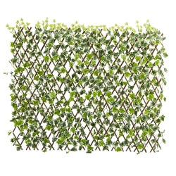 Nearly Natural English Ivy 39"H Plastic Plant With UV Resistant & Waterproof Expandable Fence, 39"H x 59"W x 2-1/2"D, Green