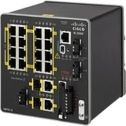 Cisco IE-2000 Ethernet Switch - 16 Ports - Manageable - Fast Ethernet, Gigabit Ethernet - 10/100Base-TX, 10/100/1000Base-T - 2 Layer Supported - 2 SFP Slots - Twisted Pair - PoE Ports - Rail-mountable - 5 Year Limited Warranty