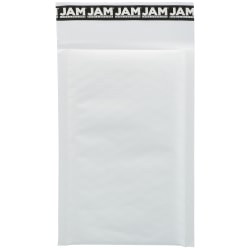 JAM Paper® #00 Bubble Mailer, Peal & Seal, White, Pack Of 25