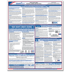 ComplyRight™ Federal Applicant Area Poster, English, 16" x 20"